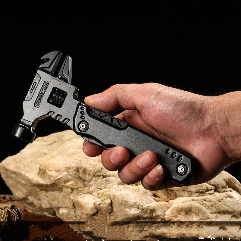 Outdoor Knife Pliers Tool Multi functional Adjustable Wrench